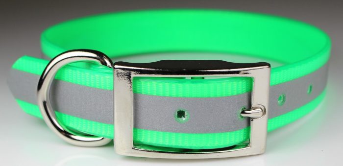 1" Sunglo Collar Straight with D Ring - 25" - Reflective - Image 4