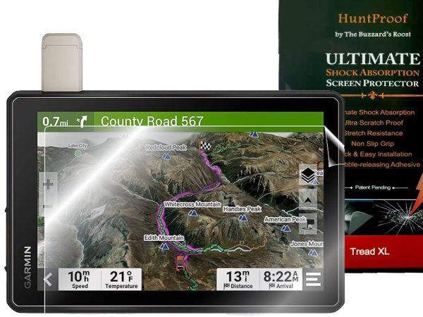 HuntProof Scratch Resistant Screen Protector for Garmin Tread