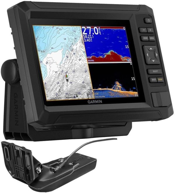 ECHOMAP™ UHD2 7" 74cv Chartplotter with GT20-TM & Garmin Navionics+ U.S. Coastal & Great Lakes Mapping