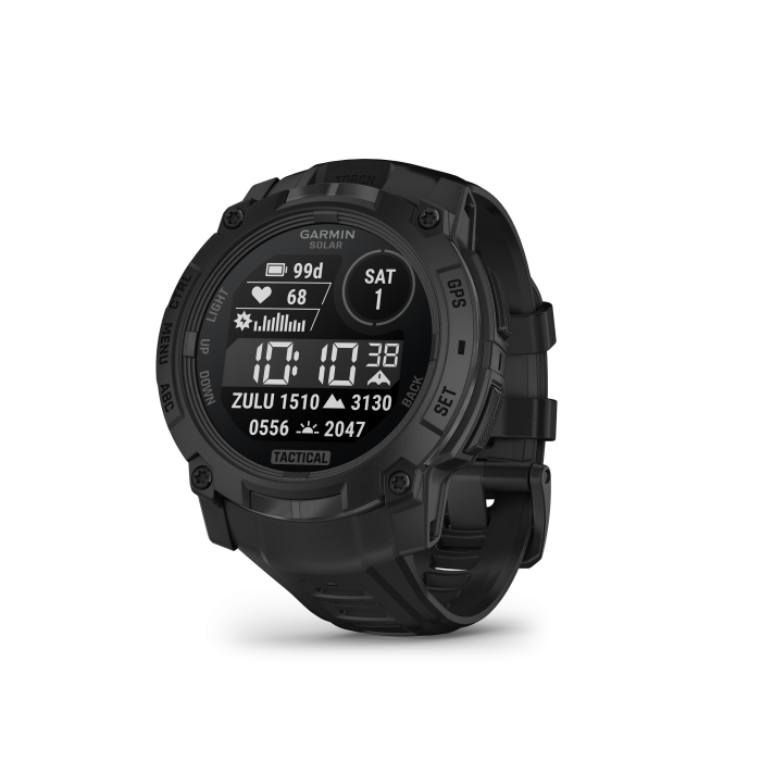 Garmin Instinct 3 – 50 mm, Solar, Tactical Edition, Black w/ Black Band