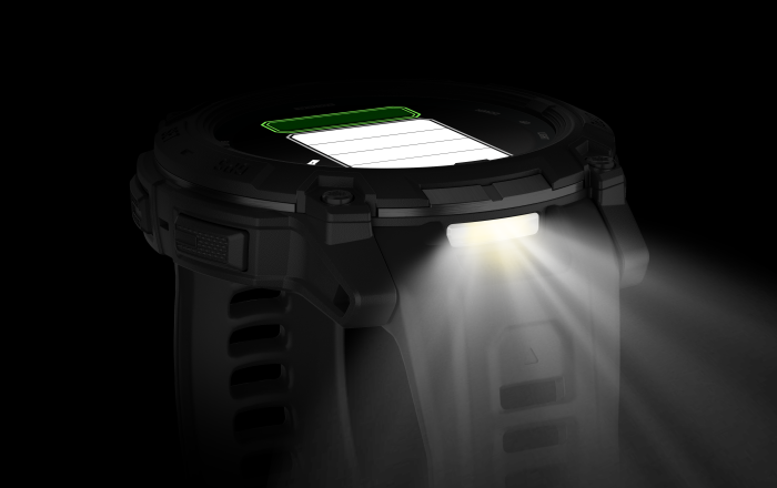 Garmin Instinct® 3 – 50 mm, AMOLED, Tactical Edition, Black w/ Black Band - Image 3
